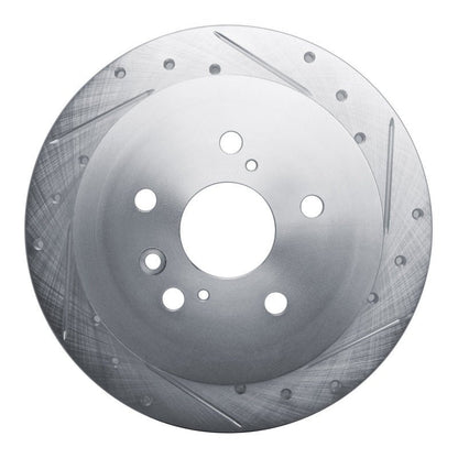 R1 Concepts Toyota Venza Rear Right Drilled & Slotted Brake Rotor - Silver Finish | rncEDZ - 76086R - JDMuscleSPK987574