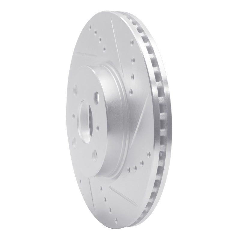 R1 Concepts Toyota Yaris Front Right Drilled & Slotted Brake Rotor (2012 - 2018) - Silver | rncEDZ - 76088R - JDMuscleSPK987578
