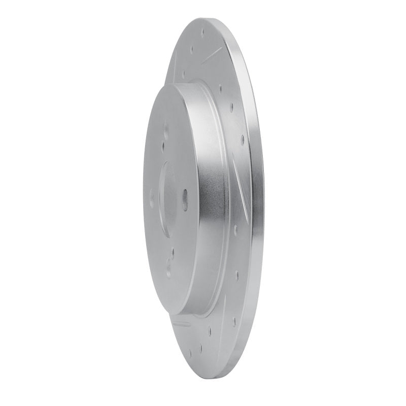 R1 Concepts Toyota Yaris Rear Left Drilled & Slotted Silver Brake Rotor (Part Number: RNCEDZ - 76090L) | rncEDZ - 76090L - JDMuscleSPK987581