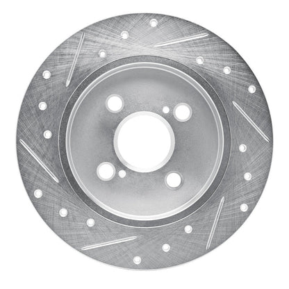 R1 Concepts Toyota Yaris Rear Right Drilled & Slotted Brake Rotor (2012 - 2018) | rncEDZ - 76090R - JDMuscleSPK987582
