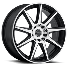 Raceline 144M Storm 16x7in / 5x108/5x114.3 BP / 40mm Offset / 72.62mm Bore - Black & Machined Wheel - JDMuscleSPK591253