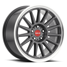 Raceline 315G Grip 17x8in / 5x114.3 BP / 40mm Offset / 72.6mm Bore - Gunmetal & Machined Wheel - JDMuscleSPK591441
