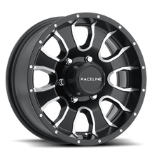 Raceline 860M Mamba 14x6in / 5x114.3 BP / 0mm Offset / 3.19mm Bore - Black & Machined Wheel - JDMuscleSPK591496
