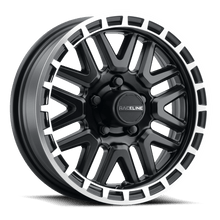 Raceline 953BM Krank 14x6in / 5x114.3 BP / 0mm Offset / 3.19mm Bore - Black & Machined Wheel - JDMuscleSPK592507