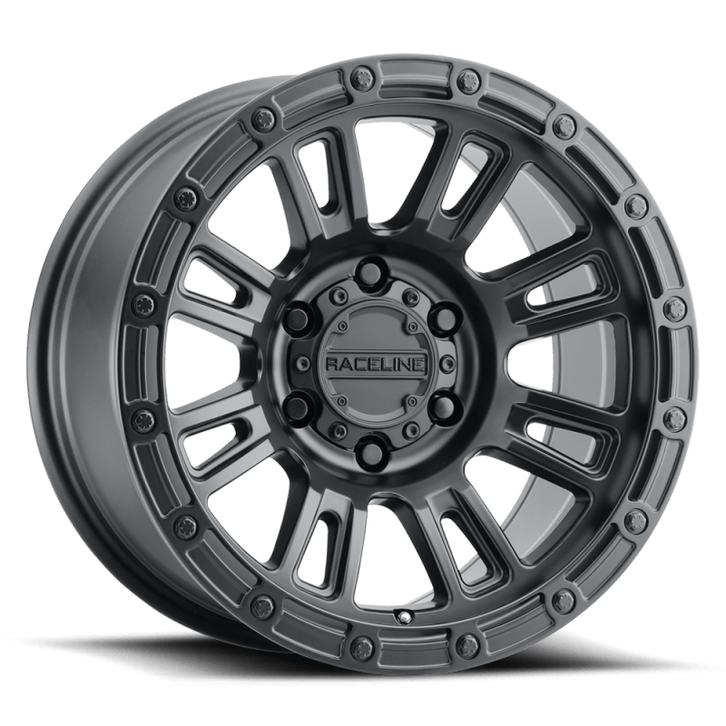 Raceline 956B Compass 17x8in / 5x114.3 BP / 30mm Offset / 72.62mm Bore - Satin Black Wheel - JDMuscleSPK592594