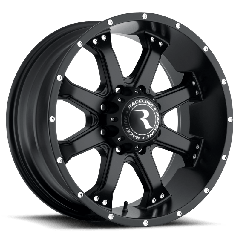 Raceline 991B Assault 16x8in / 5x114.3 BP / 0mm Offset / 78.1mm Bore - Satin Black Wheel - JDMuscleSPK592765