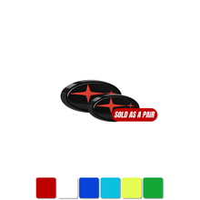 Racing Art [15 - 21 WRX/STI] Front + Rear Emblem Kit - JDMuscleOrnaments and EmblemsRA-SUB-15FRREDRed Star Black Base