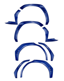 Racing Art [22-26 WRX] Paint Matched Fender Flares - JDMuscleFendersRA-VB-FF#K7XWorld Rally Blue Pearl (K7X)