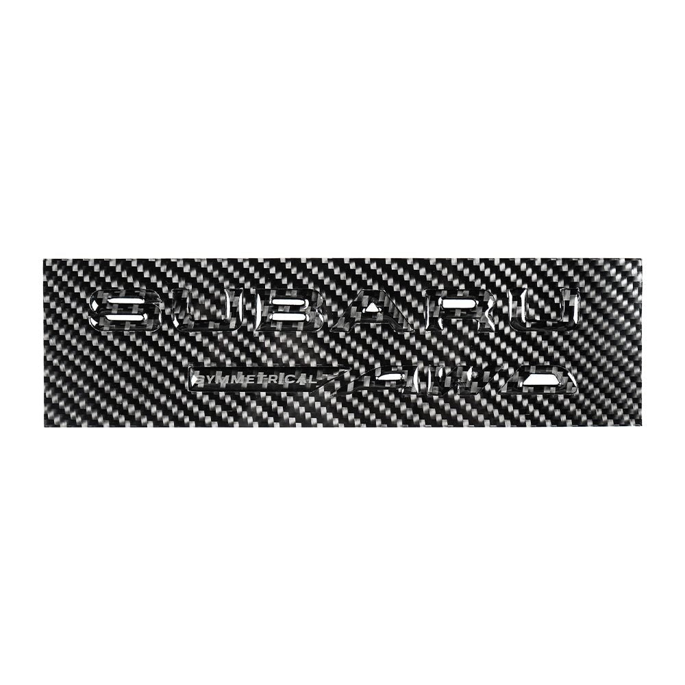 Racing Art Carbon Fiber Subaru AWD Trunk Emblem - JDMuscleOrnaments and EmblemsRA-STI-DJCB009RRed Star Black Base