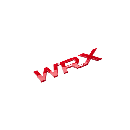 Racing Art WRX Trunk Emblem - Red / Black / Neon Yellow / White [Universal] - JDMuscleOrnaments and EmblemsRA-TRUNK-WRXREDRed