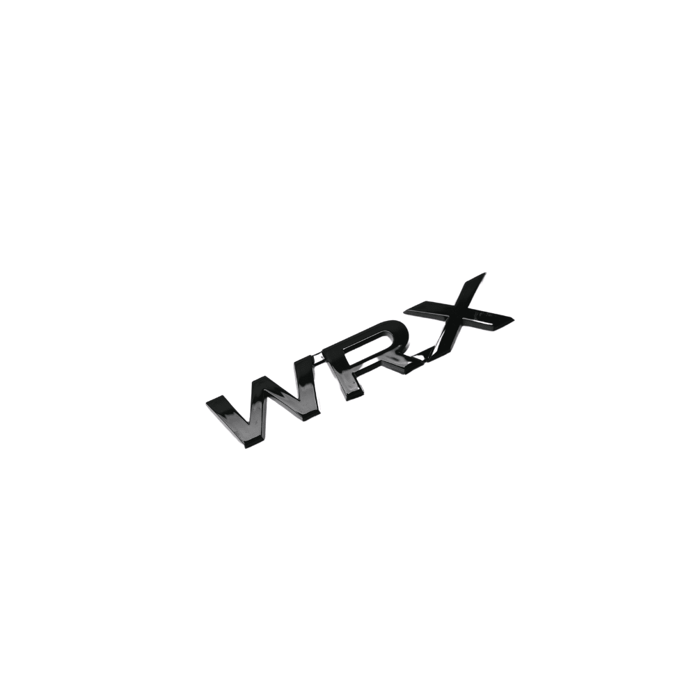Racing Art WRX Trunk Emblem - Red / Black / Neon Yellow / White [Universal] - JDMuscleOrnaments and EmblemsRA-TRUNK-WRXBKGloss Black