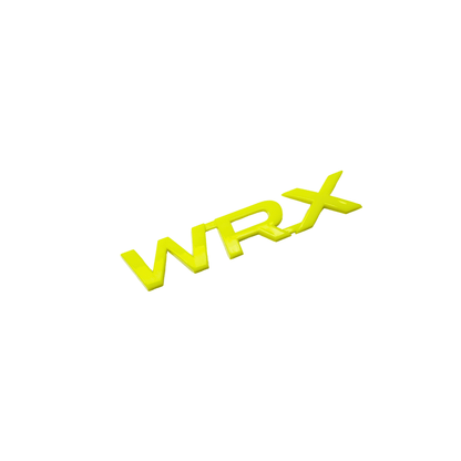 Racing Art WRX Trunk Emblem - Red / Black / Neon Yellow / White [Universal] - JDMuscleOrnaments and EmblemsRA-TRUNK-WRXNYNeon Yellow