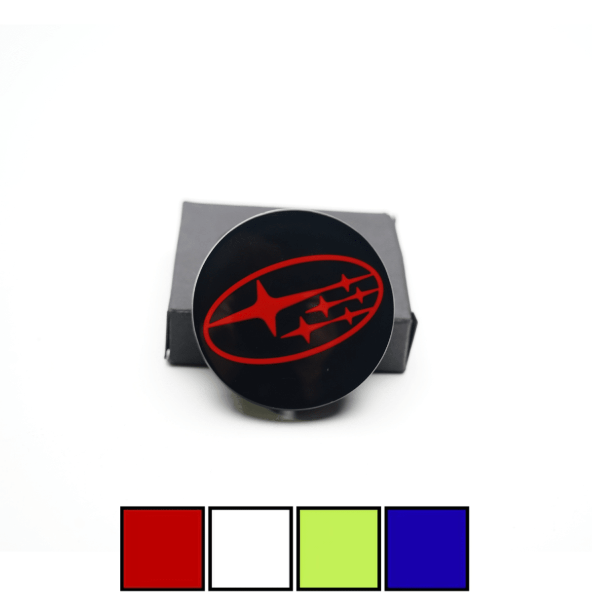 Racing Art [WRX/STI/BRZ] Factory Subaru Wheel Center Caps w/ Subaru Logo | Red, Blue, Neon Yellow, White - JDMuscleOrnaments and EmblemsRA-CP-SUB56RRed56mm(Check Description for Fitment)