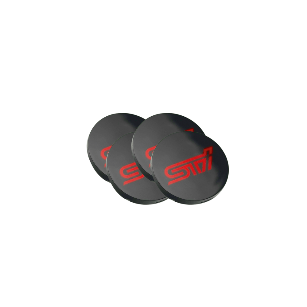 Racing Art [WRX/STI/BRZ] Factory Subaru Wheel Center Caps w/ WRX or STI Logo | Red, Blue, Neon Yellow, White - JDMuscleOrnaments and EmblemsRA-CP-STI56RRedSTI56mm(Check Description for Fitment)