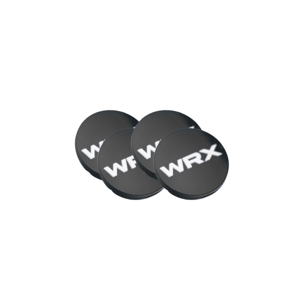 Racing Art [WRX/STI/BRZ] Factory Subaru Wheel Center Caps w/ WRX or STI Logo | Red, Blue, Neon Yellow, White - JDMuscleOrnaments and EmblemsRA-CP-WRX56WWhiteWRX56mm(Check Description for Fitment)
