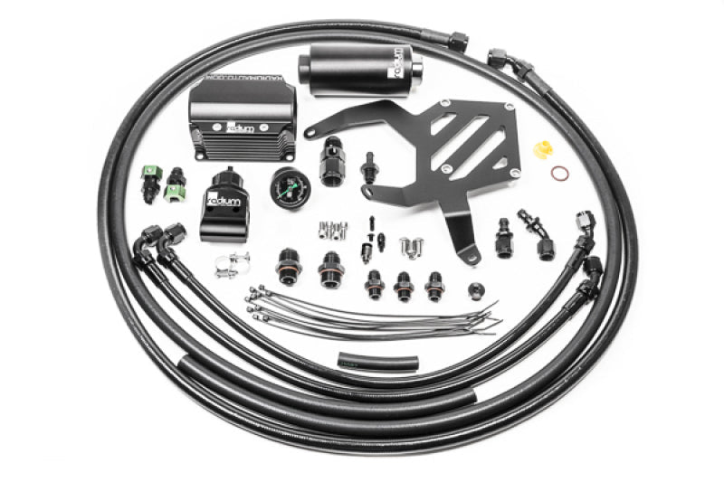 Radium Engineering [13-24 FR-S][13-21 BRZ][13-21 GT86][22-24 GR86] Fuel Hanger Plumbing Kit - Stainless Filter - JDMuscleFuel System Kitsrad20-0966-03