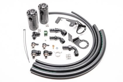 Radium Engineering [20 - 26 GR Supra MK5] Dual Catch Can Kit Fluid Lock - JDMuscleCatch Cansrad20-0751-FL