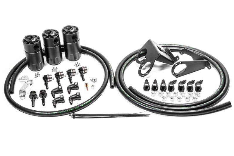 Radium Engineering Triple Catch Can Kit for 2014 - 2019 Chevrolet Corvette (C7) with Fluid Lock | rad20 - 0987 - FL - JDMuscleSPK752642