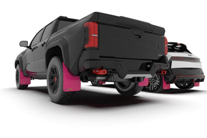 Rally Armor [18 - 25 Corolla Hatchback] Pink Mud Flap BCE Logo | MF67 - BCE24 - PK - BLK - JDMuscleMudflapsralMF67-BCE24-PK-BLK