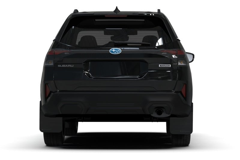 Rally Armor 2025 Subaru Forester Black UR Mud Flap with Metallic Black Logo | ralMF132 - UR - BLK - MBK - JDMuscleSPK818363