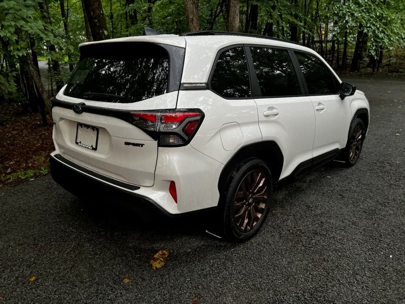 Rally Armor 2025 Subaru Forester Black UR Mud Flap with Metallic Black Logo | ralMF132 - UR - BLK - MBK - JDMuscleSPK818363
