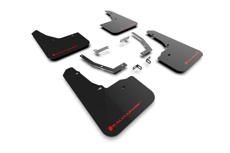 Rally Armor 2025 Subaru Forester Black UR Mud Flap with Red Logo – Premium Polyurethane Protection | ralMF132 - UR - BLK - RD - JDMuscleSPK818364