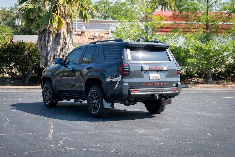 Rally Armor 2025+ Toyota 4Runner Black UR Mud Flap with Metallic Black Logo | ralMF148 - UR - BLK - MBK - JDMuscleSPK848955