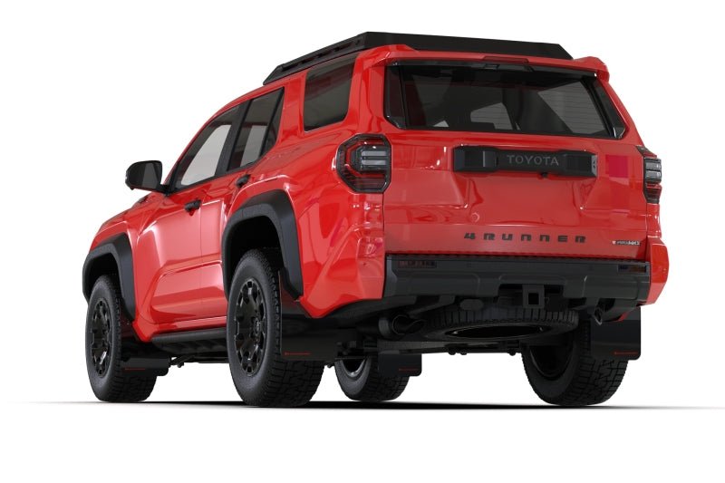 Rally Armor 2025+ Toyota 4Runner Black UR Mud Flap with Red Logo - Durable Polyurethane Protection | ralMF148 - UR - BLK - RD - JDMuscleSPK848956