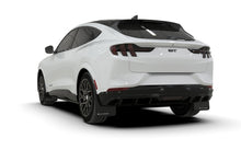 Rally Armor 21 - 25 Ford Mustang Mach - E/GT/Rally Black Mud Flap w/White Logo - JDMuscleShop the look 2ralMF96-UR-BLK-WH