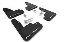 Rally Armor 21 - 25 Ford Mustang Mach - E/GT/Rally Black Mud Flap w/White Logo - JDMuscleShop the look 2ralMF96-UR-BLK-WH