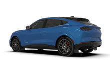 Rally Armor 21 - 25 Ford Mustang Mach - E/GT/Rally Black UR Mud Flap w/Light Blue Logo - JDMuscleShop the look 2ralMF96-UR-BLK-NB