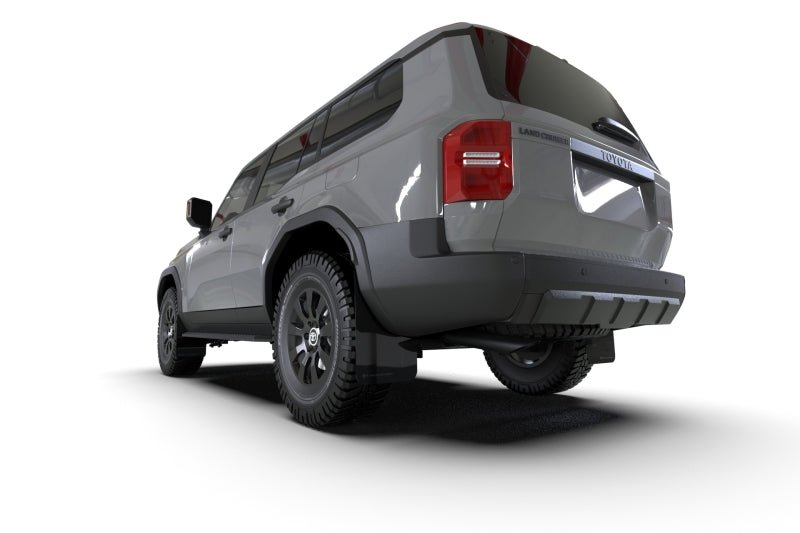 Rally Armor 22 - 25 Toyota Land Cruiser UR Mud Flap with Metallic Black Logo | ralMF138 - UR - BLK - MBK - JDMuscleSPK837956