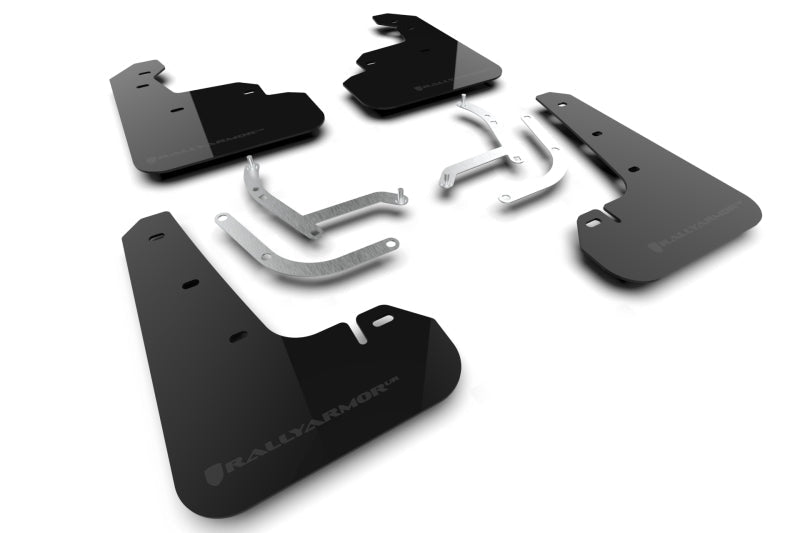 Rally Armor 24 - 25 Subaru Impreza Black UR Mud Flap with Grey Logo | ralMF105 - UR - BLK - GRY - JDMuscleSPK668000