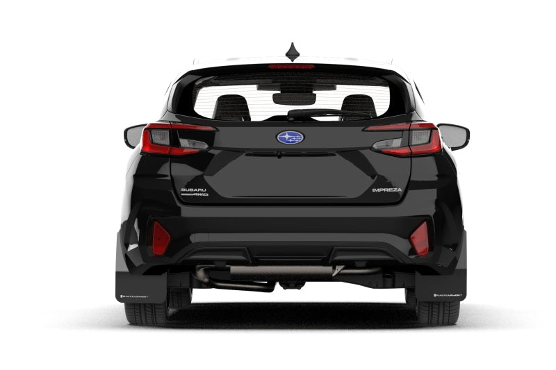 Rally Armor 24 - 25 Subaru Impreza Black UR Mud Flap with Red Logo - Durable Polyurethane Protection | ralMF105 - UR - BLK - RD - JDMuscleSPK668003