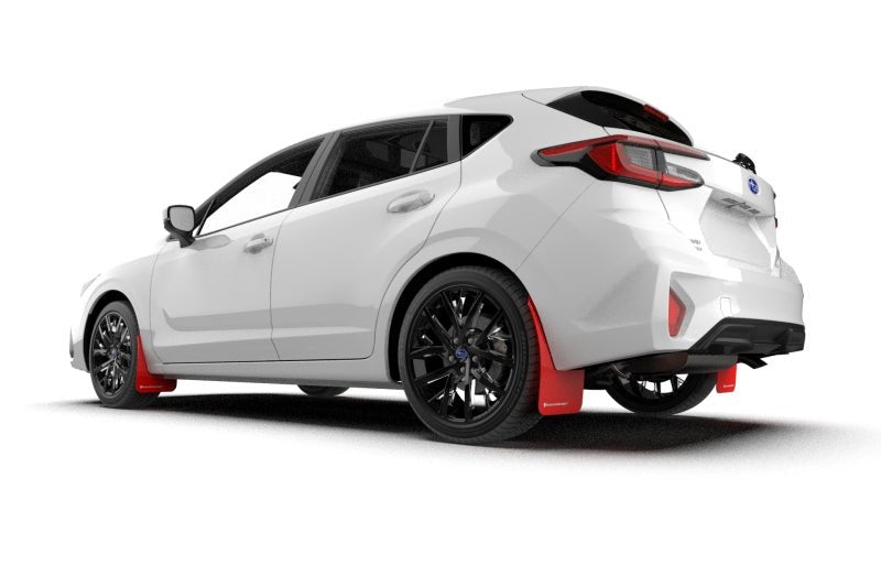 Rally Armor 24 - 25 Subaru Impreza Black UR Mud Flap with Red Logo - Durable Polyurethane Protection | ralMF105 - UR - BLK - RD - JDMuscleSPK668003