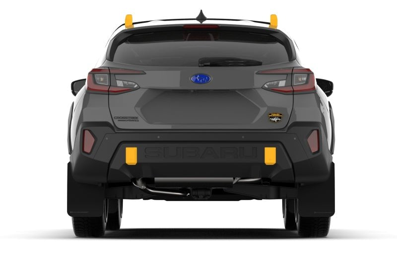 Rally Armor UR Mud Flap for Subaru Crosstrek 2024 - 2025, Black with White Logo - No Drilling Required | ralMF116 - UR - BLK - WH - JDMuscleSPK668073