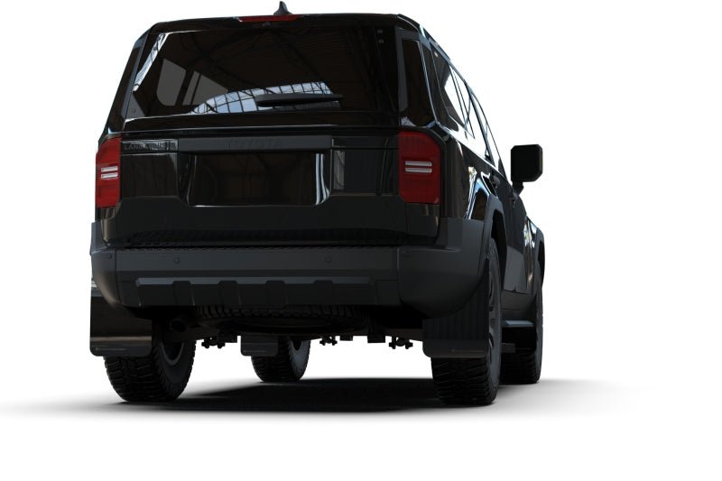 Rally Armor UR Mud Flaps for Toyota Land Cruiser 2022 - 2025 – Black with Dark Grey Logo | ralMF138 - UR - BLK - DGRY - JDMuscleSPK837955