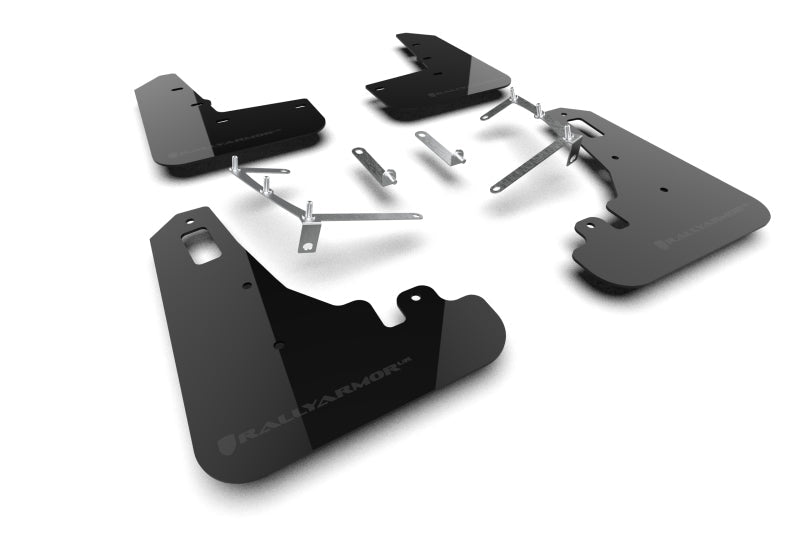 Rally Armor UR Series Black Mud Flap with Dark Grey Logo for Subaru BRZ and Toyota GR86 | ralMF99 - UR - BLK - DGRY - JDMuscleSPK686192