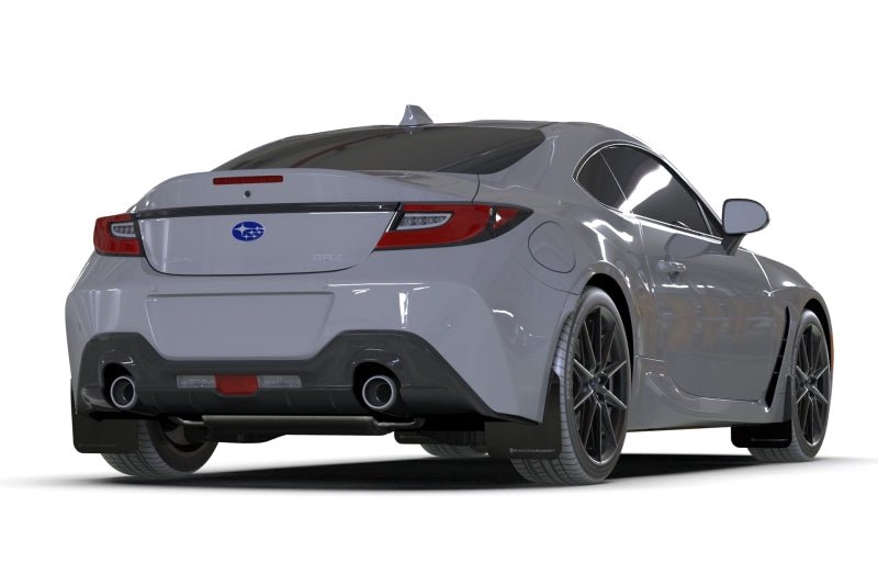 Rally Armor UR Series Black Mud Flap with Dark Grey Logo for Subaru BRZ and Toyota GR86 | ralMF99 - UR - BLK - DGRY - JDMuscleSPK686192