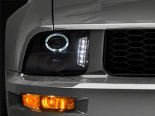 Raxiom 05 - 09 Ford Mustang Black Projector Headlights with LED Halos | rax101683 - JDMuscleSPK597805