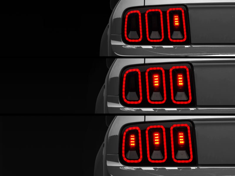 Raxiom [05 - 09 Ford Mustang] Gen5 Tail Lights - Black Housing - Smoked Lens - JDMuscleTail Lightsrax49169