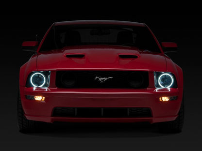 Raxiom 05 - 09 Ford Mustang GT V6 Axial Series CCFL Halo Projector Headlight - Blk Housing | Smkd Lens - JDMuscleShop the look 2rax49121