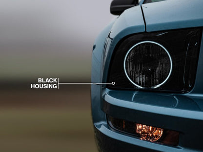 Raxiom 05 - 09 Ford Mustang GT V6 Axial Series CCFL Halo Projector Headlight - Blk Housing | Smkd Lens - JDMuscleShop the look 2rax49121