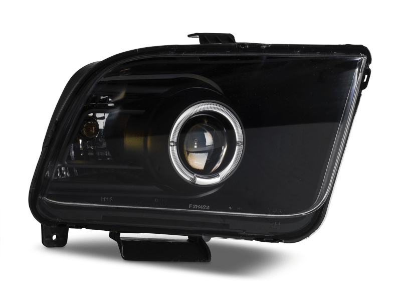 Raxiom 05 - 09 Ford Mustang Halogen 2010 Style LED Halo Headlights - Blk Hsng| Clear Lens/Excludes GT500 - JDMuscleShop the look 2rax101682