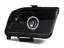 Raxiom 05 - 09 Ford Mustang Halogen 2010 Style LED Halo Headlights - Blk Hsng| Clear Lens/Excludes GT500 - JDMuscleShop the look 2rax101682