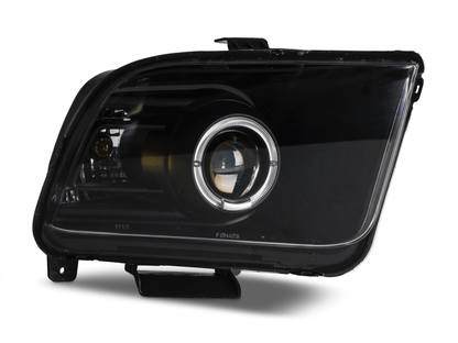 Raxiom 05 - 09 Ford Mustang Halogen 2010 Style LED Halo Headlights - Blk Hsng| Clear Lens/Excludes GT500 - JDMuscleShop the look 2rax101682