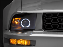 Raxiom 05 - 09 Ford Mustang Halogen 2010 Style LED Halo Headlights - Blk Hsng| Clear Lens/Excludes GT500 - JDMuscleShop the look 2rax101682