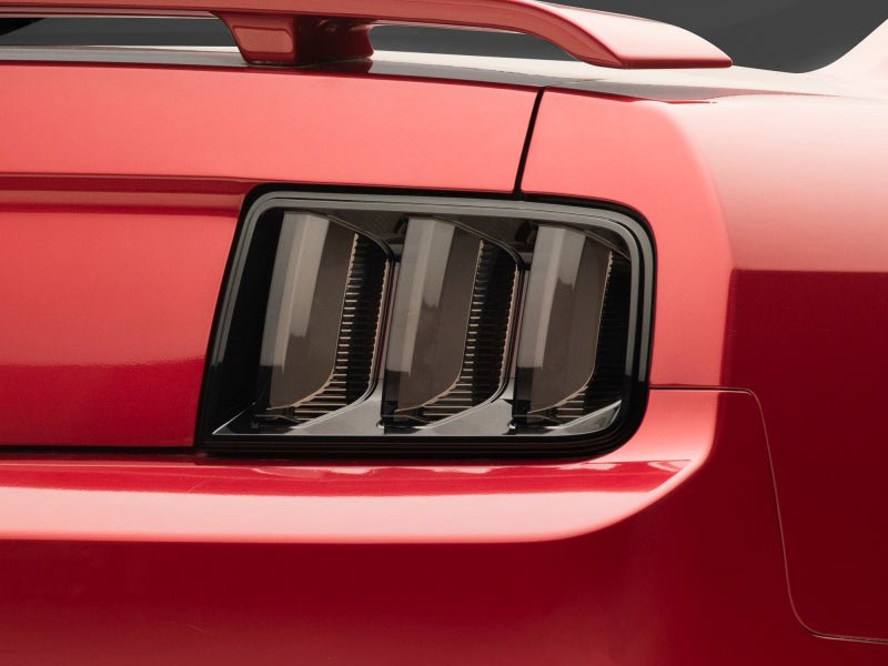 Raxiom 05 - 09 Ford Mustang Vector V2 LED Tail Lights - Black Housing | Smoked Lens - JDMuscleShop the look 2rax408588