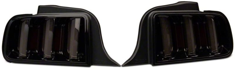 Raxiom 05 - 09 Ford Mustang Vector V2 LED Tail Lights - Black Housing | Smoked Lens - JDMuscleShop the look 2rax408588