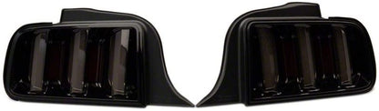 Raxiom 05 - 09 Ford Mustang Vector V2 LED Tail Lights - Black Housing | Smoked Lens - JDMuscleShop the look 2rax408588
